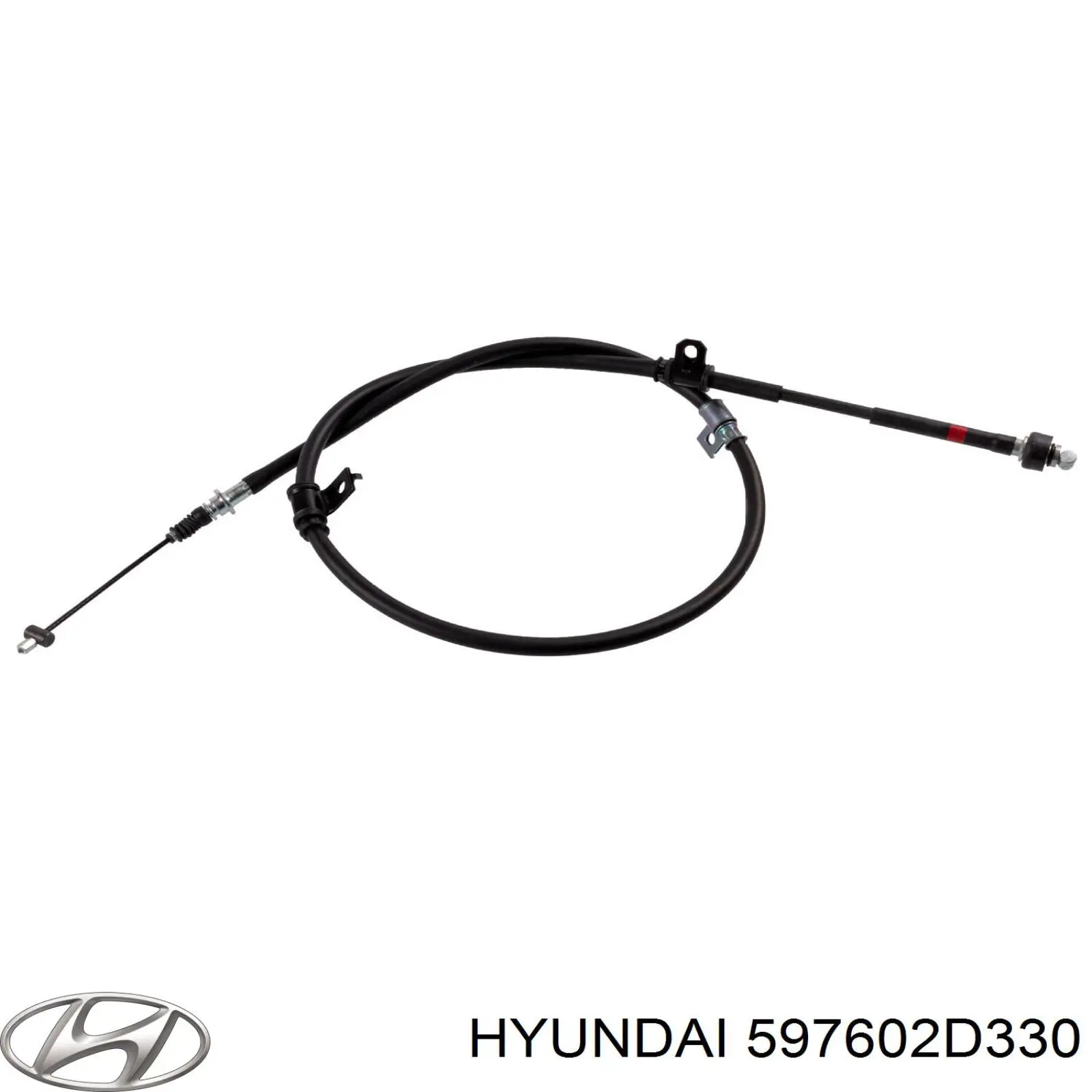 597602D330 Hyundai/Kia cable de freno de mano trasero izquierdo