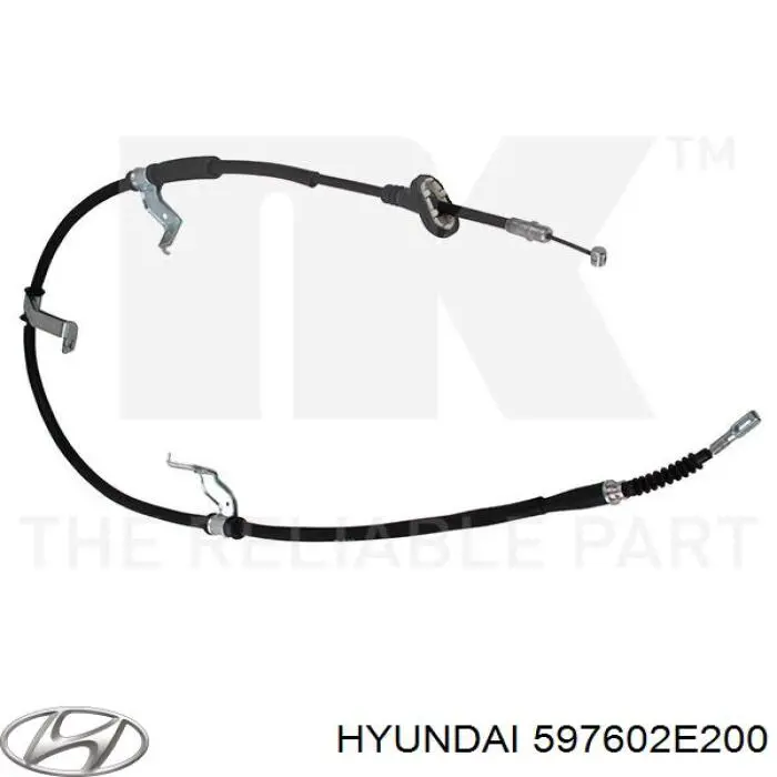 597602E200 Hyundai/Kia cable de freno de mano trasero izquierdo
