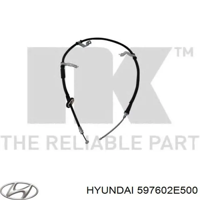 597602E500 Hyundai/Kia cable de freno de mano trasero izquierdo