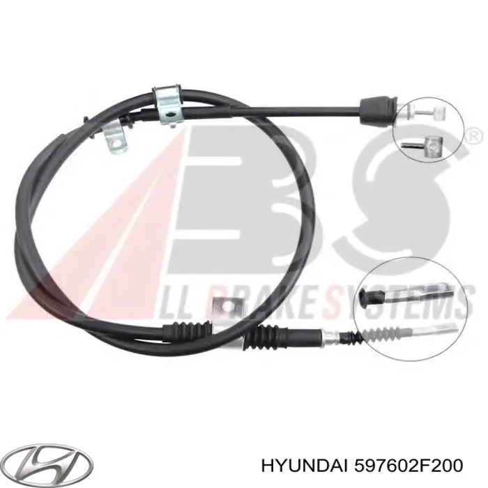 Comprar 597602F200 Hyundai/Kia Cable de freno de mano trasero izquierdo