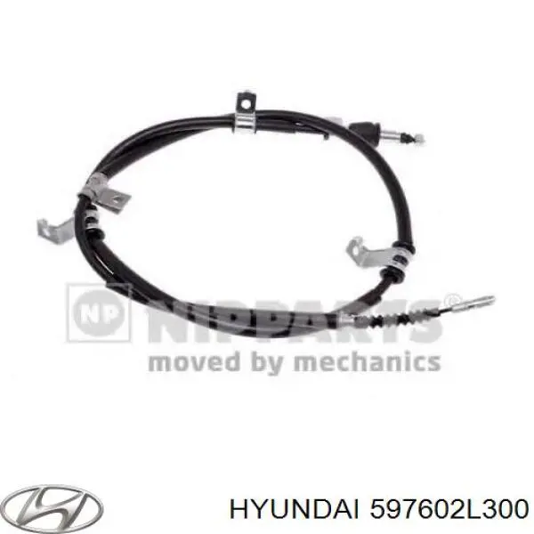 597602L300 Hyundai/Kia cable de freno de mano trasero izquierdo