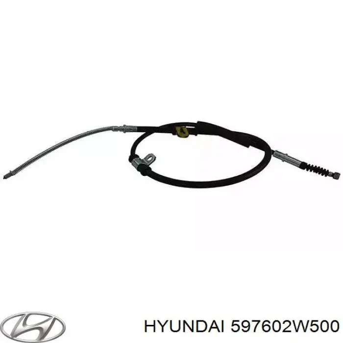 597602W500 Hyundai/Kia cable de freno de mano trasero izquierdo