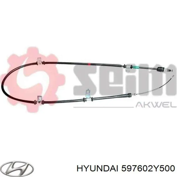 597602Y500 Hyundai/Kia cable de freno de mano trasero izquierdo