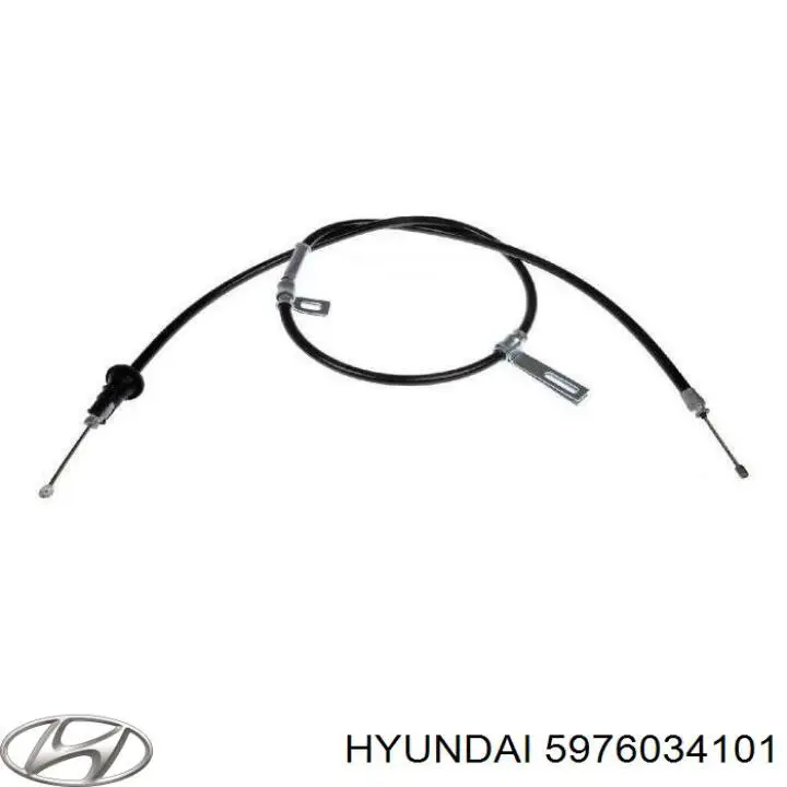 131-0H-H56L Ashika cable de freno de mano trasero izquierdo