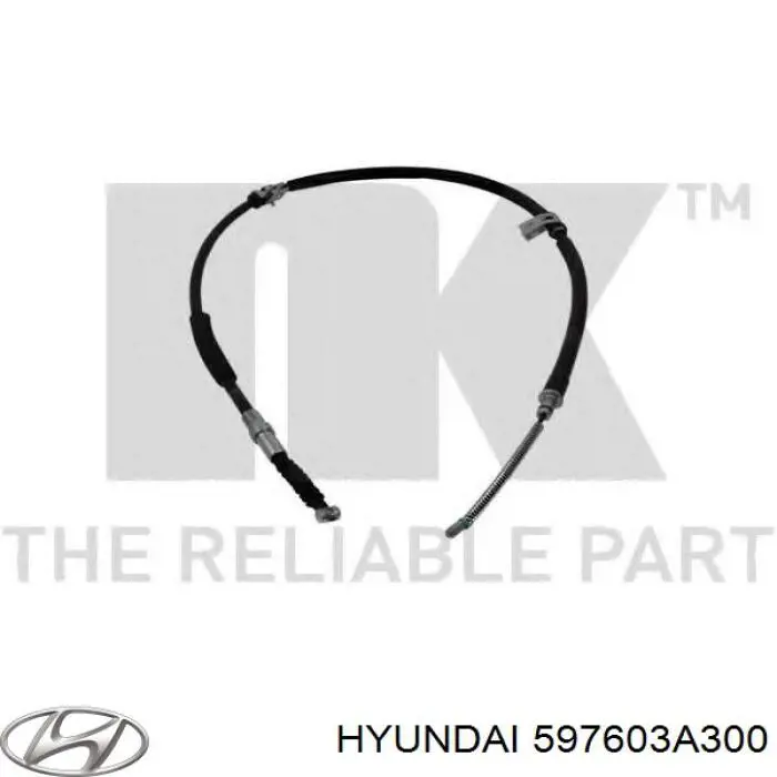 597603A300 Hyundai/Kia cable de freno de mano trasero izquierdo