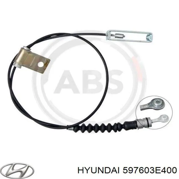 597603E400 Hyundai/Kia cable de freno de mano trasero izquierdo