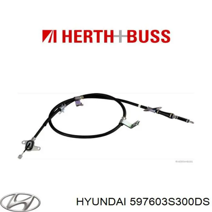 597603S300DS Hyundai/Kia cable de freno de mano trasero izquierdo