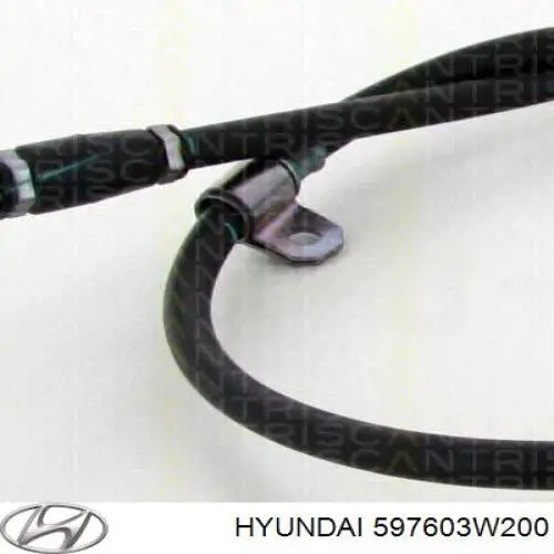 597602S250 Hyundai/Kia cable de freno de mano trasero izquierdo