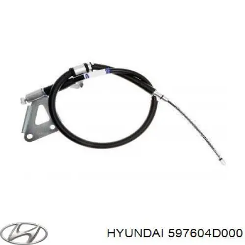 597604D000 Hyundai/Kia cable de freno de mano trasero izquierdo