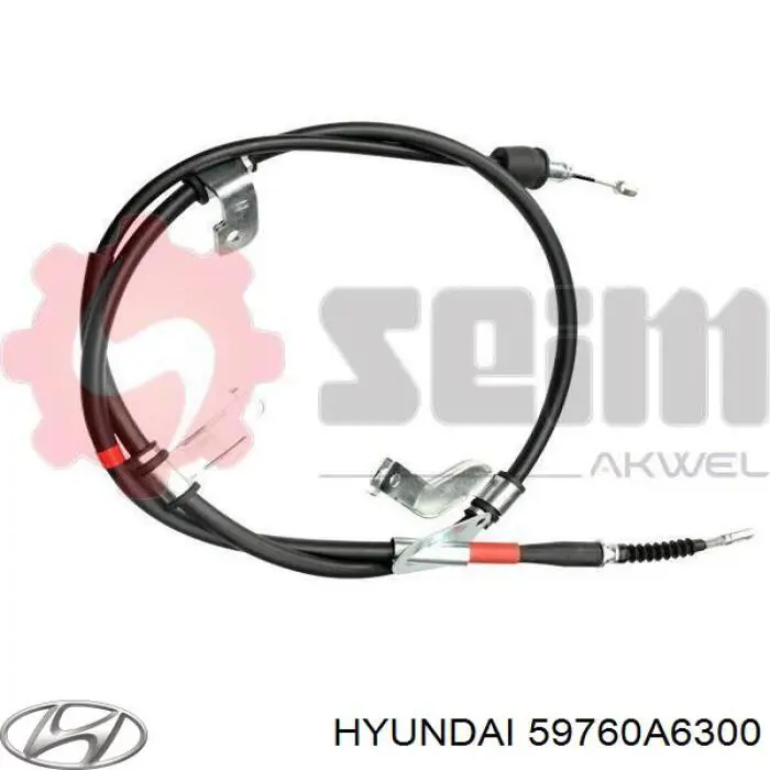 Cable de freno de mano trasero izquierdo para Hyundai I30 (GDH)