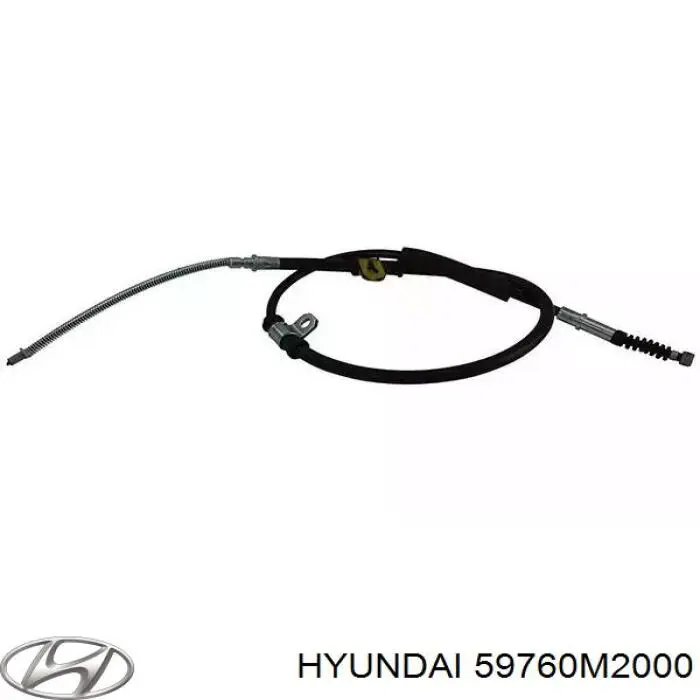 59760M2000 Hyundai/Kia cable de freno de mano trasero izquierdo