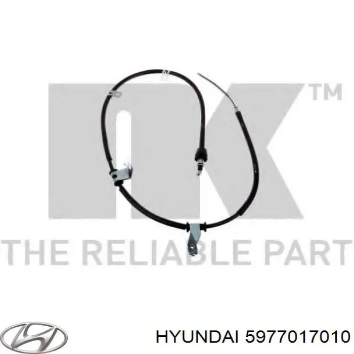 5977017010 Hyundai/Kia cable de freno de mano trasero derecho
