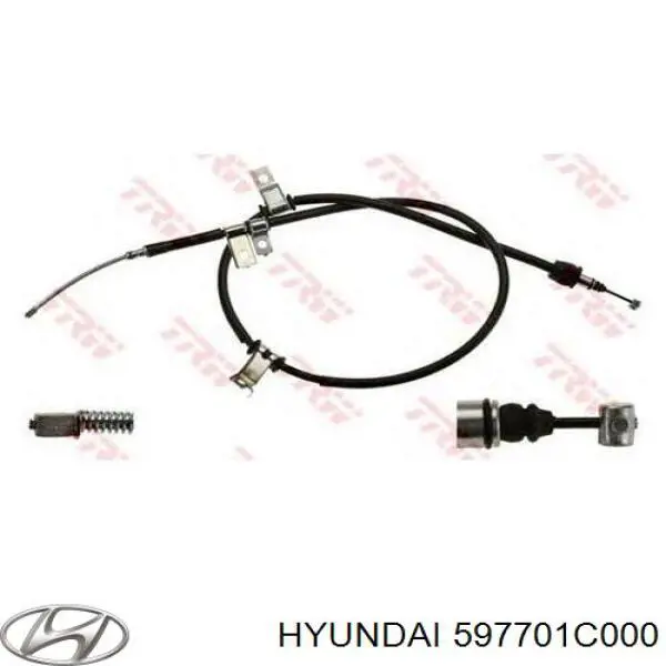Comprar 597701C000 Hyundai/Kia Cable de freno de mano trasero derecho