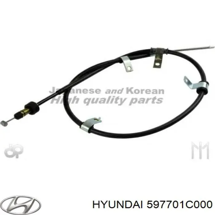 597701C000 Hyundai/Kia cable de freno de mano trasero derecho