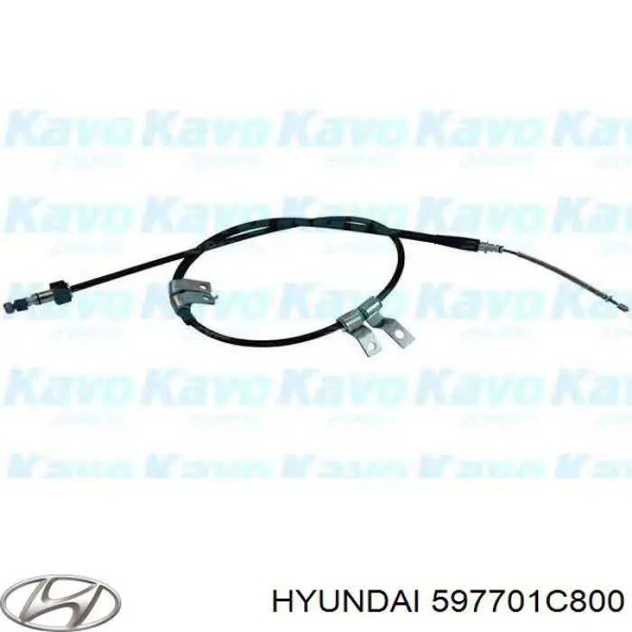 597701C800 Hyundai/Kia cable de freno de mano trasero derecho