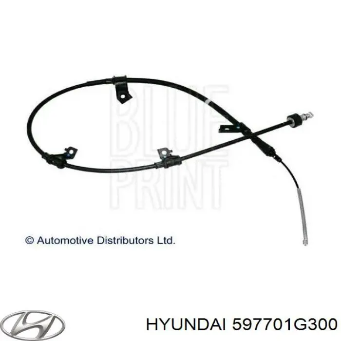 597701G300 Hyundai/Kia cable de freno de mano trasero derecho
