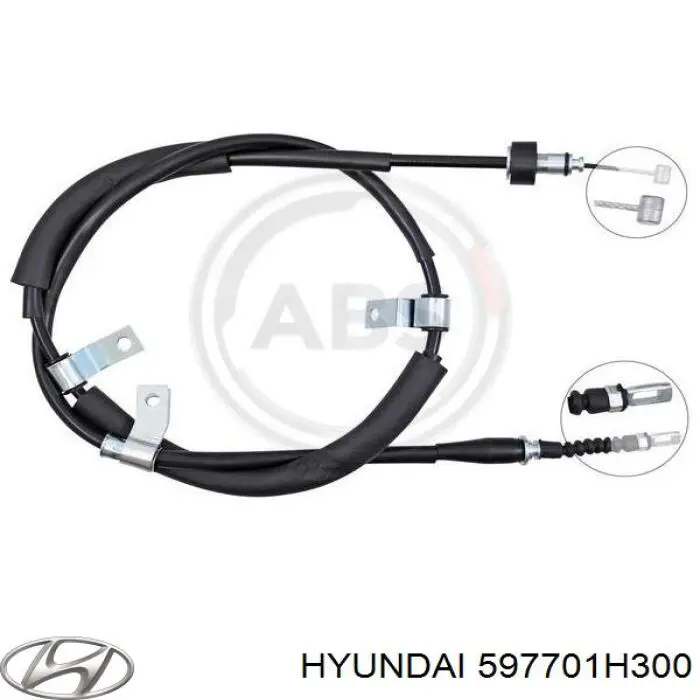 Cable de freno de mano trasero derecho Hyundai/Kia 597701H300 precio, desde 28,59 EUR