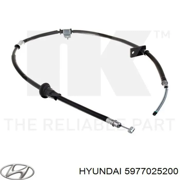 5977025200 Hyundai/Kia cable de freno de mano trasero derecho