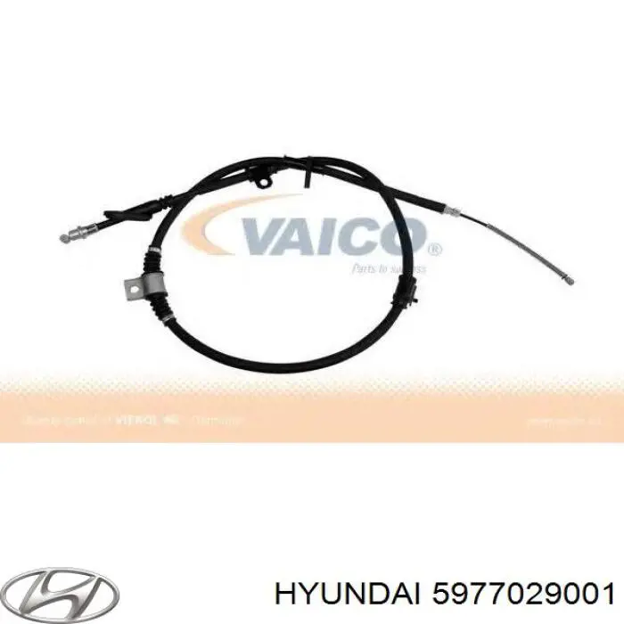 5977029001 Hyundai/Kia cable de freno de mano trasero derecho
