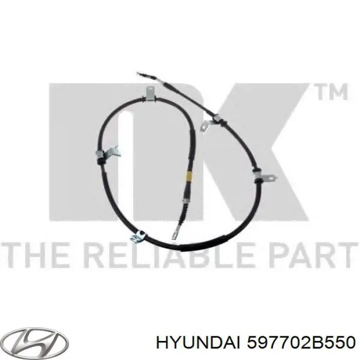 597702B550 Hyundai/Kia cable de freno de mano trasero derecho