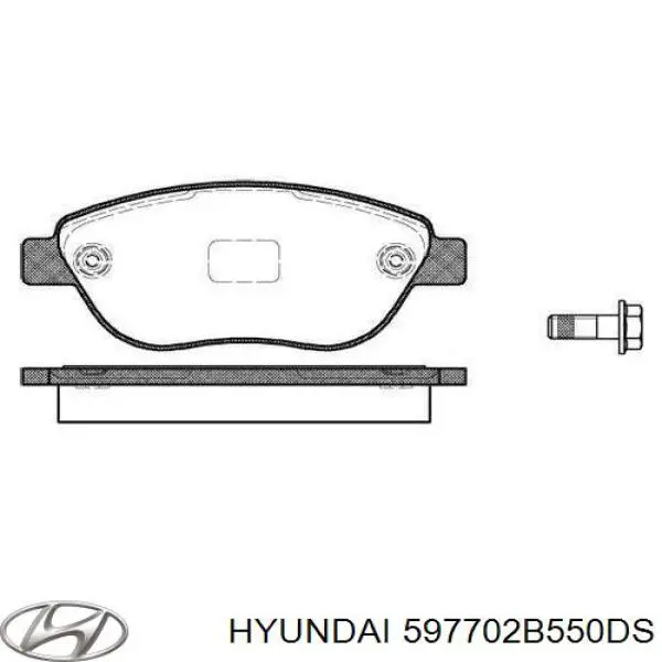 597702B550DS Hyundai/Kia cable de freno de mano trasero derecho