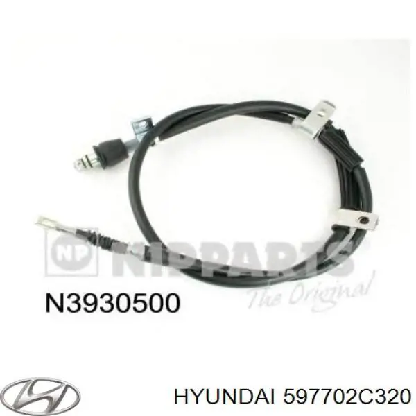 2001170 Beca Cables Cable de freno de mano trasero derecho