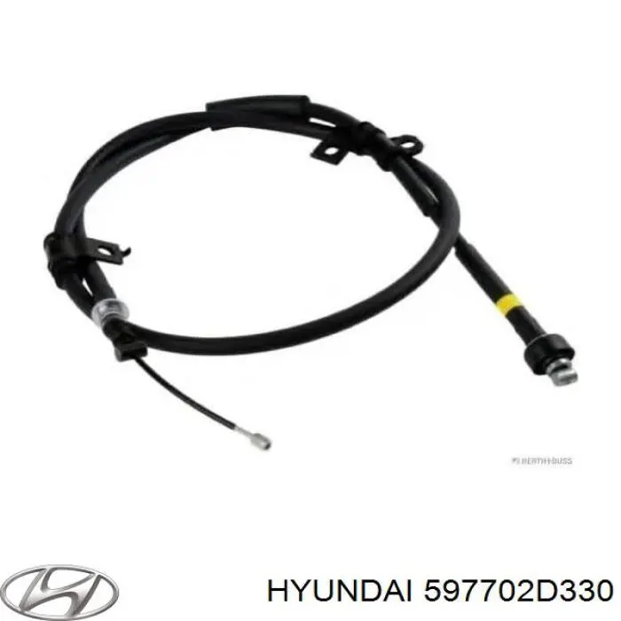 597702D330 Hyundai/Kia cable de freno de mano trasero derecho