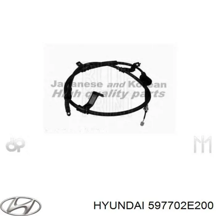 597702E200 Hyundai/Kia cable de freno de mano trasero derecho