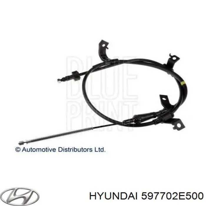 597702E500 Hyundai/Kia cable de freno de mano trasero derecho