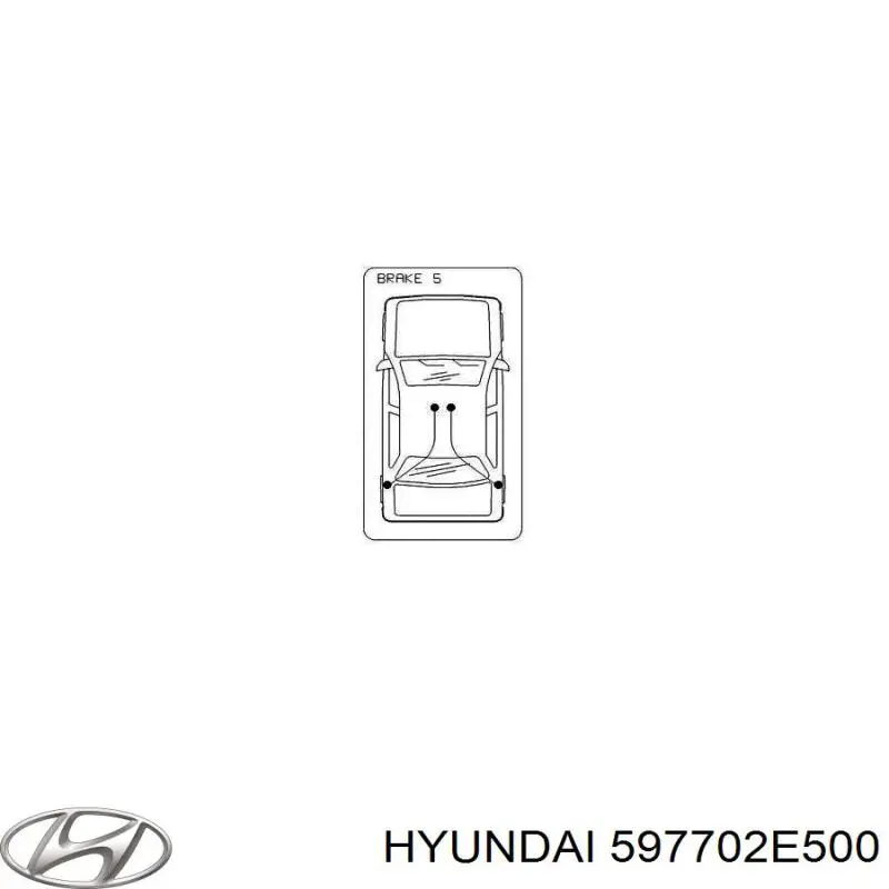 Comprar 597702E500 Hyundai/Kia Cable de freno de mano trasero derecho