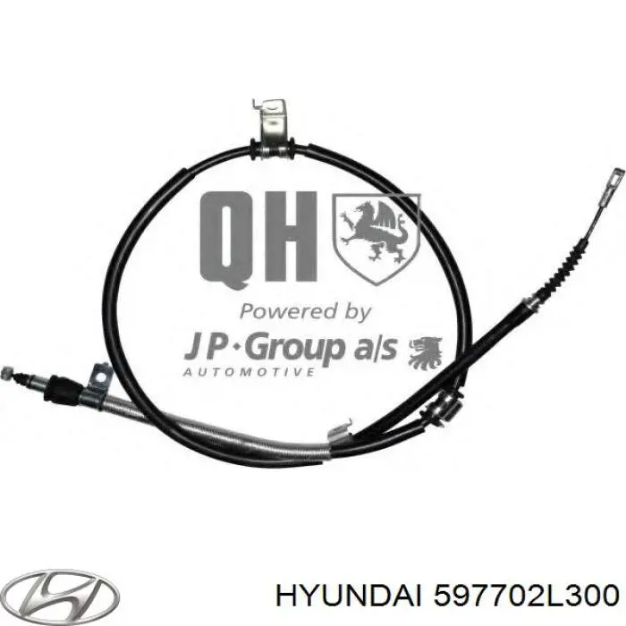 597702L300 Hyundai/Kia cable de freno de mano trasero derecho