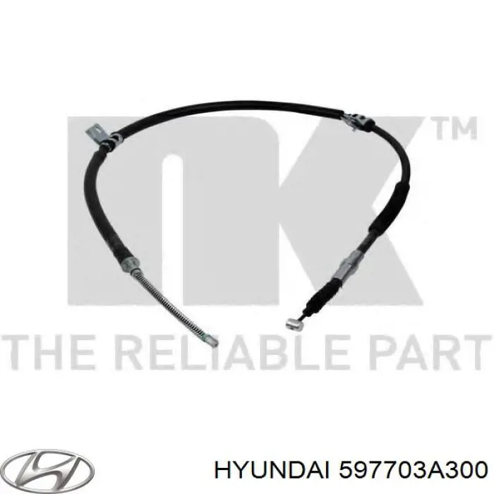 Cable de freno de mano trasero derecho para Hyundai Trajet (FO)