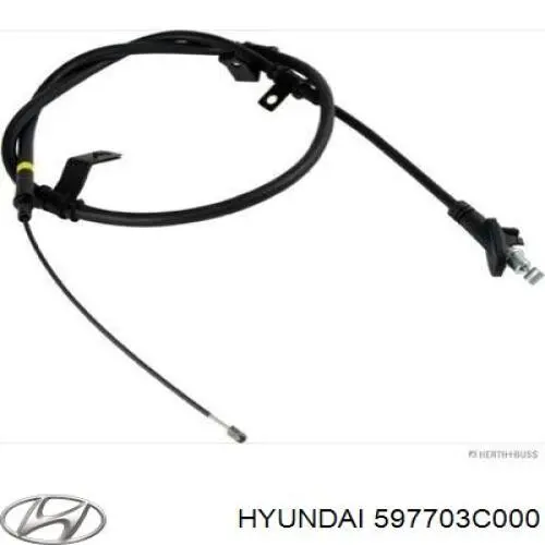 597703C000 Hyundai/Kia cable de freno de mano trasero derecho