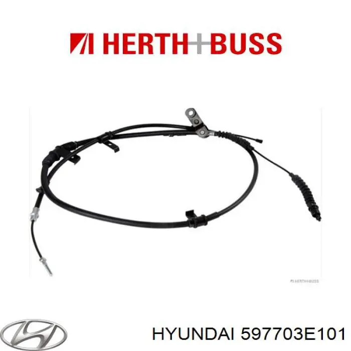 597703E101 Hyundai/Kia cable de freno de mano trasero derecho