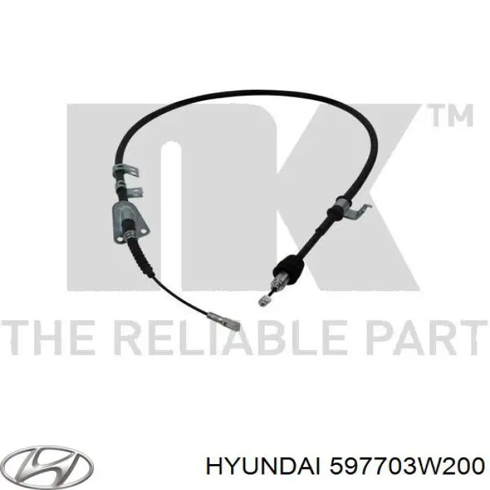 Comprar 597703W200 Hyundai/Kia Cable de freno de mano trasero derecho