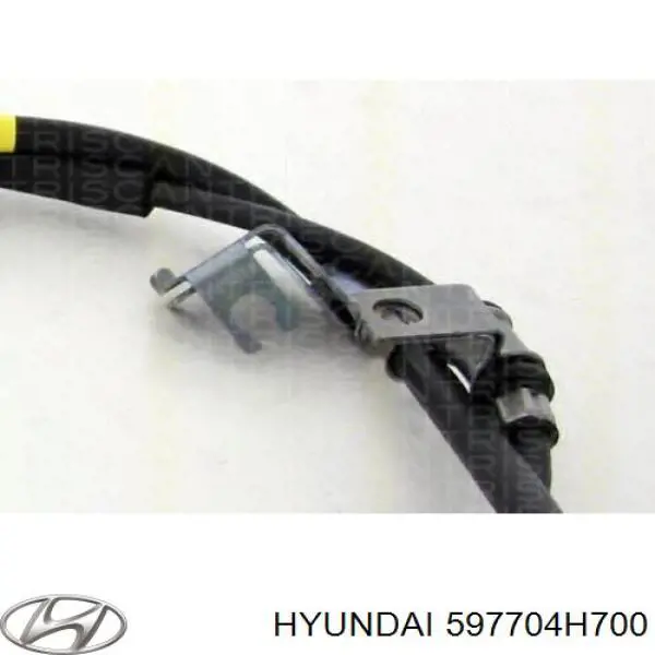 H07CBLSD05570 KAP cable de freno de mano trasero derecho