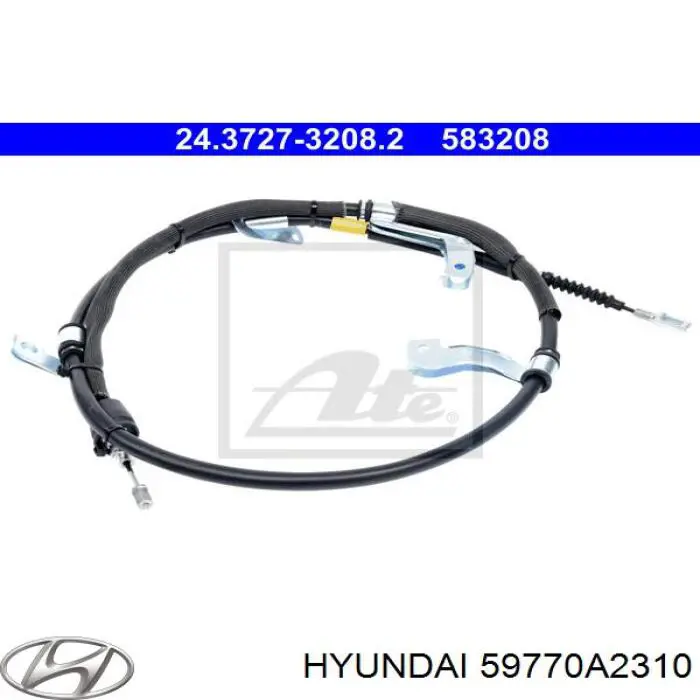 59770A2310 Hyundai/Kia cable de freno de mano trasero derecho