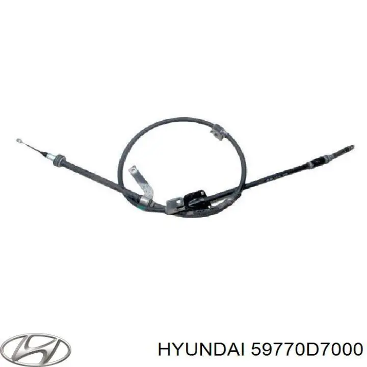 59770D7000 Hyundai/Kia cable de freno de mano trasero derecho