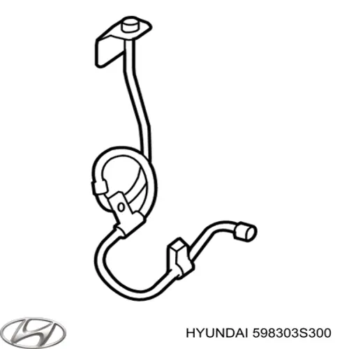 598303S300 Hyundai/Kia sensor abs delantero derecho