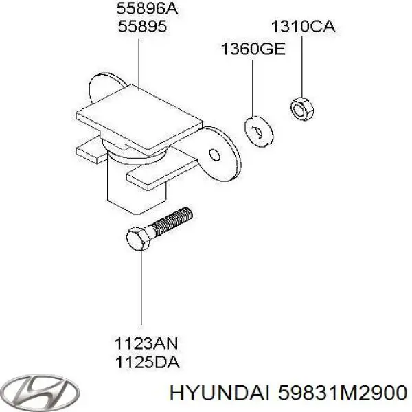 59831M2900 Hyundai/Kia sensor abs delantero derecho