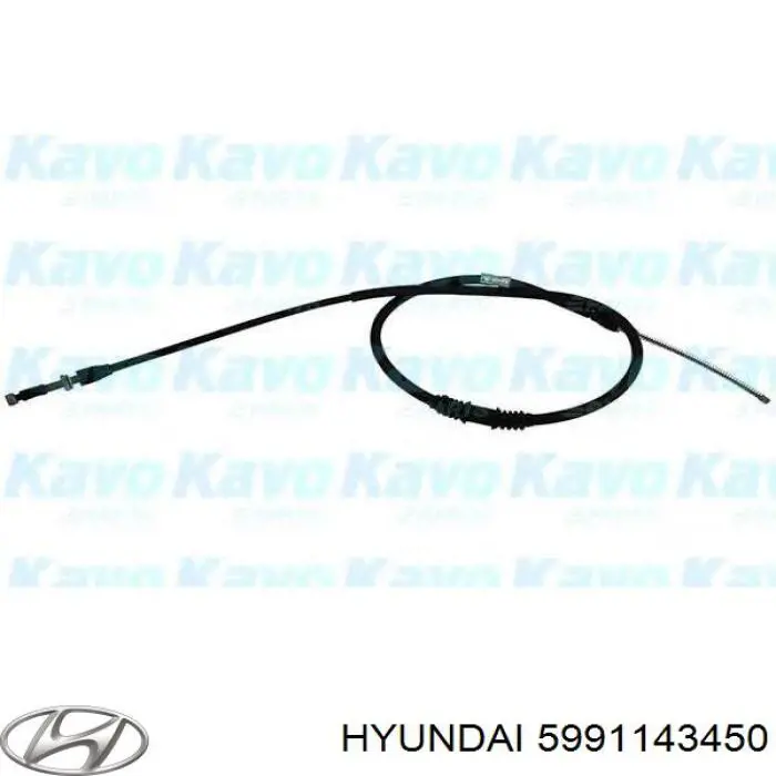 5991143450 Hyundai/Kia cable de freno de mano trasero izquierdo