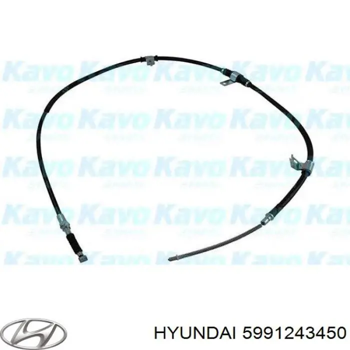 5991243450 Hyundai/Kia cable de freno de mano trasero derecho
