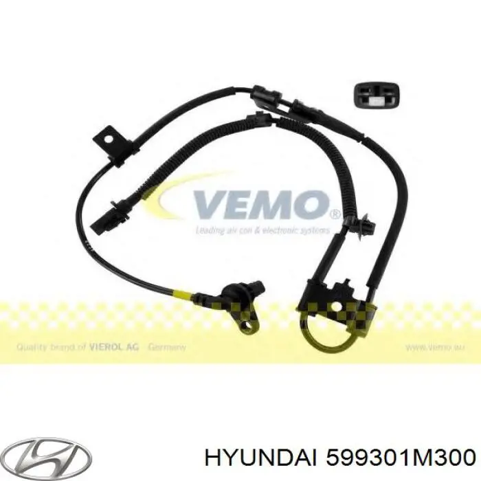 599301M300 Hyundai/Kia sensor abs trasero derecho