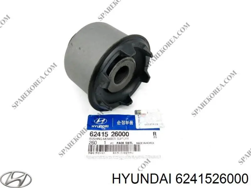 6241526000 Hyundai/Kia bloqueo silencioso (almohada De La Viga Delantera (Bastidor Auxiliar))