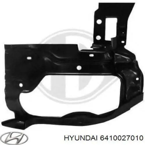 6410027010 Hyundai/Kia soporte de radiador completo