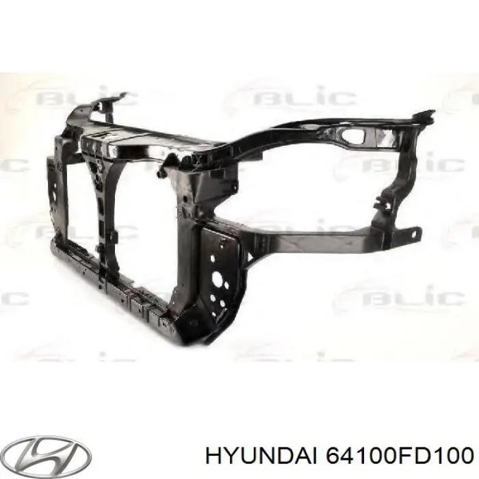 64100FD100 Hyundai/Kia soporte de radiador completo