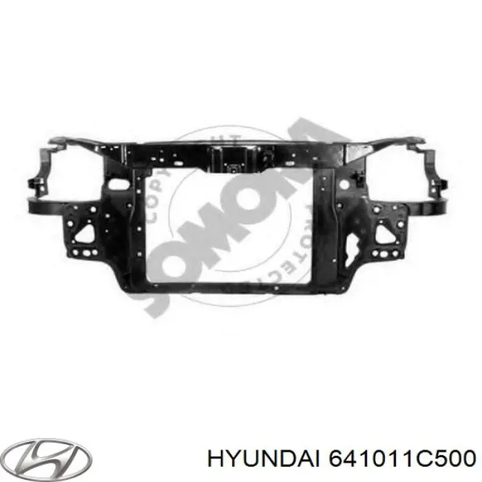 641011C500 Hyundai/Kia Soporte de radiador completo (panel de montaje para foco)