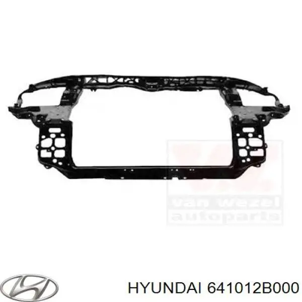 Soporte de radiador completo (panel de montaje para foco) para Hyundai Santa Fe (CM)