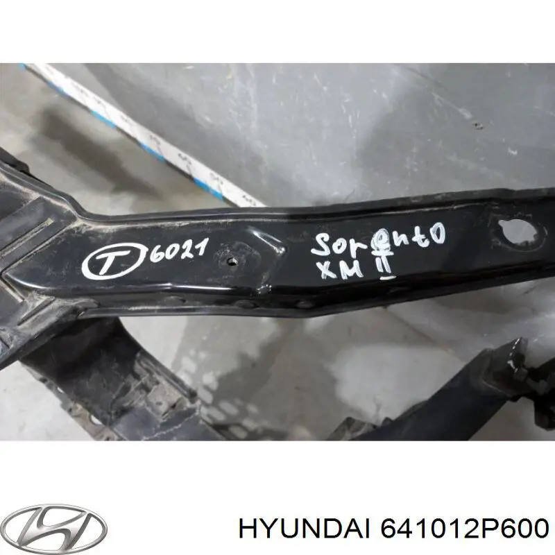 641012P600 Hyundai/Kia Soporte de radiador completo (panel de montaje para foco)