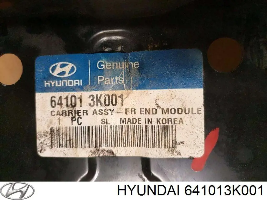 Soporte de radiador completo (panel de montaje para foco) para Hyundai Sonata V NF